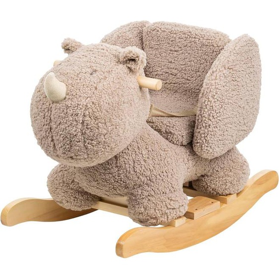 Bascule Teddy Le Rhinocéros Taupe Marron