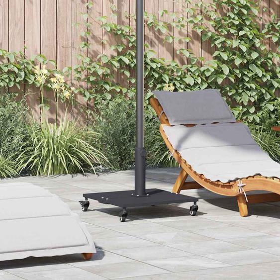 Base de parasol extérieur Gris foncé 45 x 45 x 31 cm Acier