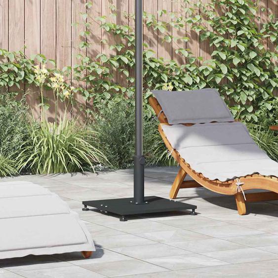 Base de parasol extérieur Réglable Noir 45 x 45 x 31 cm Acier