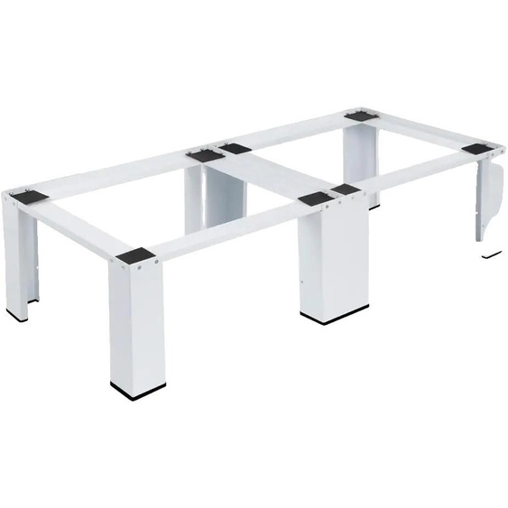 Base pour machine à laver, avec patins antidérapants, construction robuste, 12 pouces, BLANC
