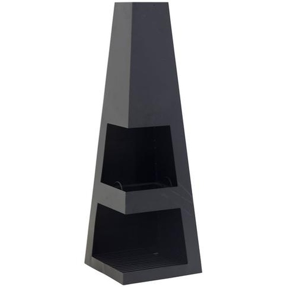 Bastian Cheminée de jardin, foyer, noir.