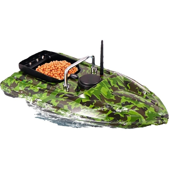 Bateau appât de pêche, 500m de distance, 1,5kg de charge, camouflage