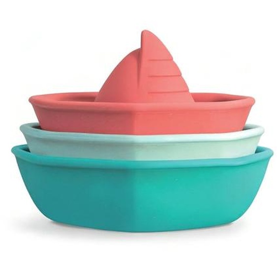 Bateaux De Bain En Silicone Bleu