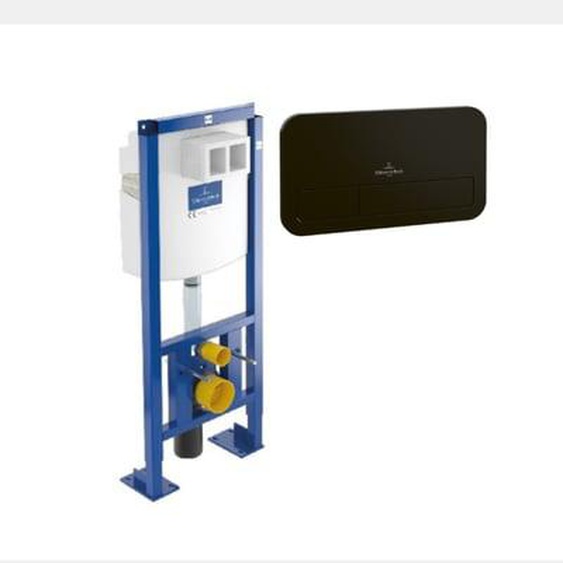 Bâti-support autoportant WC  Viconnect avec plaque noir