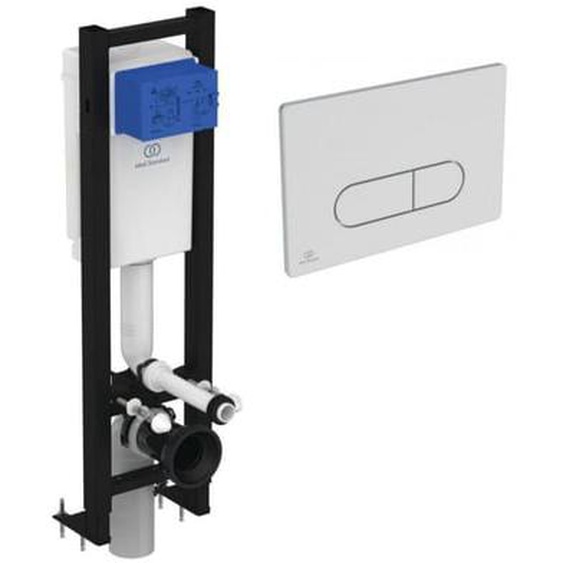 Bati-support Ideal Standard autoportant gain de place  éco certifié NF + plaque carrée