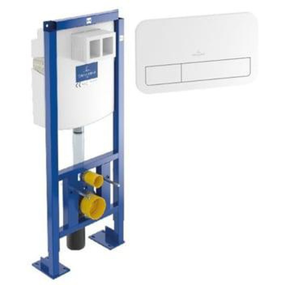 Bâti-support autoportant WC  Viconnect avec plaque blanche
