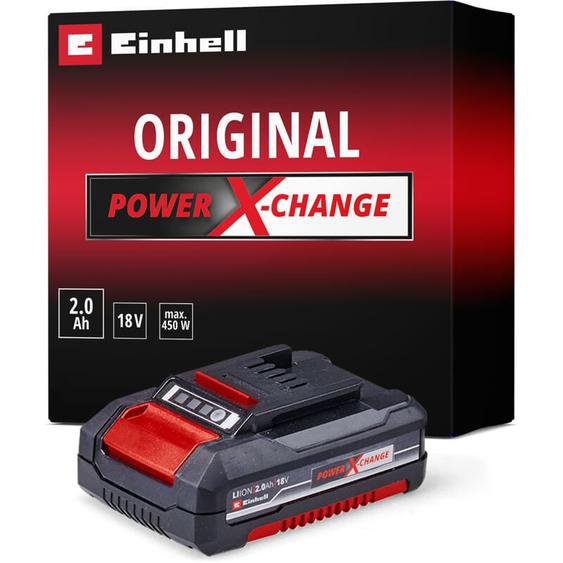 Einhell - Batterie 2,0 Ah Power X-Change (18V, Li-Ion, Témoin de niveau de charge)