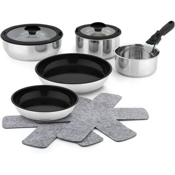 Batterie de cuisine 10 pcs revetement sain - Sans PFAS