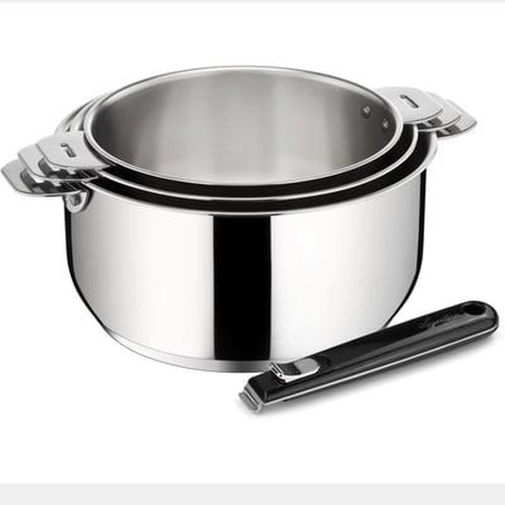 Batterie de cuisine LAGOSTINA SALVASPAZIO 4pcs casseroles 16/18/20cm