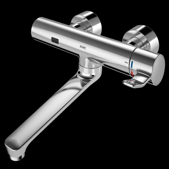 Batterie de robinet KWC, modèle F4, avec mitigeur, thermostat, bec orientable, 296 mm