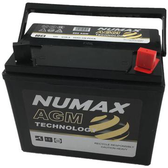 Numax - Batterie de tondeuse autoporté Motoculture U1R9 895 agm 12V 32Ah / 330A + droite