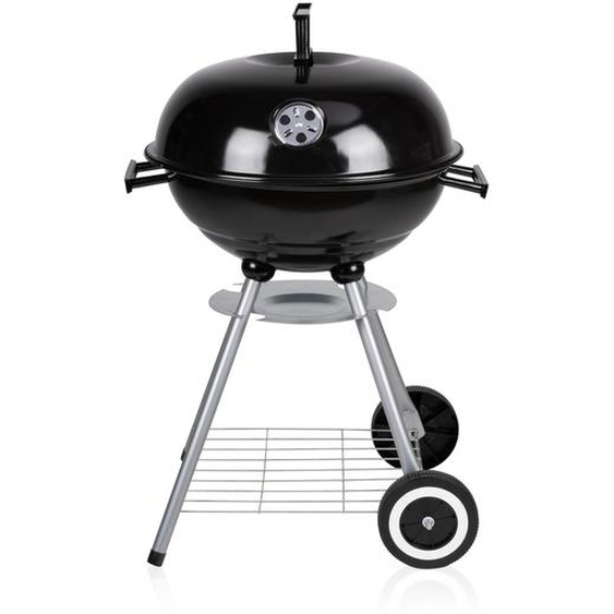 BBQ Collection Barbecue au charbon de bois - Barbecue rond au charbon de bois sur roulettes - 45 x 60 CM - Métal