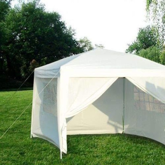 Bc-elec - 5300-0011 Tonnelle de jardin dépliable, Pavillon de Jardin, Chapiteau Blanc 3 X 3 M