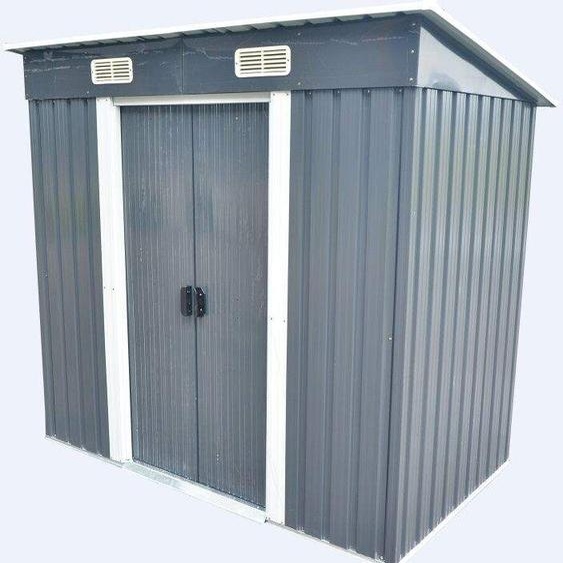 Bc-elec - 5662-0503 Abri de jardin métallique 121 x 194 x 181cm