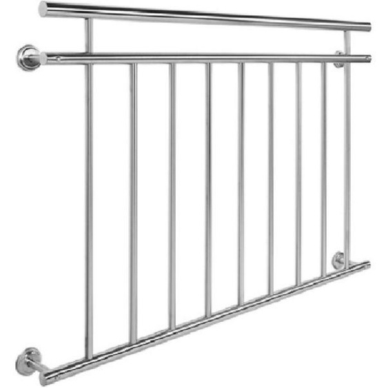 Bc-elec - ABR128 Garde-corps de porte fenêtre 128x90cm balustrade main courante rambarde acier inoxydable