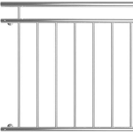 Bc-elec - ABR184 Garde-corps de porte fenêtre 184x90cm balustrade main courante rambarde acier inoxydable