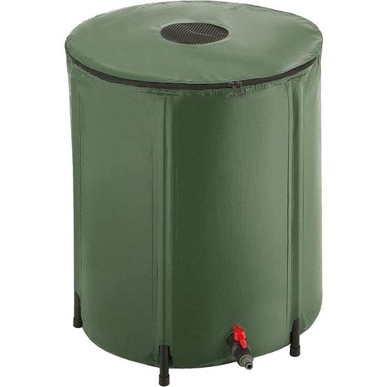 Bc-elec - BS400009 Réservoir deau de pluie 250 litres en PVC avec sortie pour tuyau darrosage, tank à eau de pluie 60x88cm