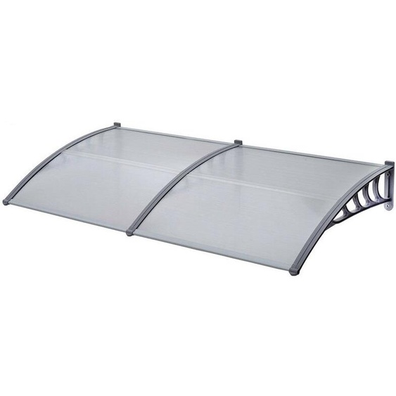 Bc-elec - M100200 Auvent de porte 100x200cm, abri de porte dentrée, avant-toit transparent, porche