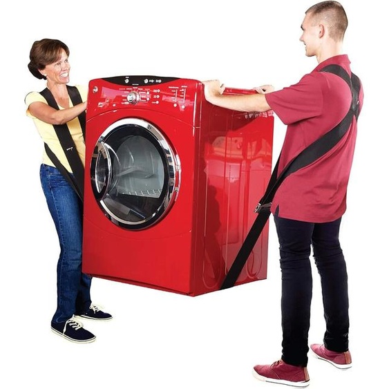 Bc-elec - M215012 Sangles de déménagement pour 2 personnes levage manutention ergonomique meubles, électroménagers & objets lourds
