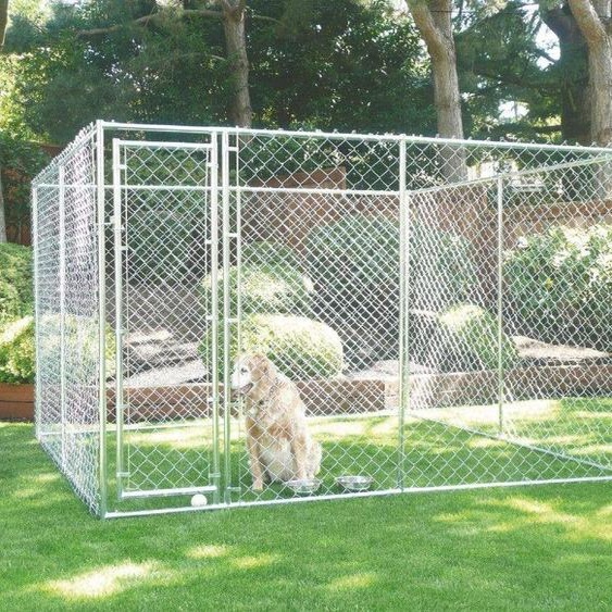 Bc-elec - RA-D33 Parc à Chiots 3x3x1.8m ou 1.5x4.6x1.8m, enclos pour chiens, chenil dextérieur, enclos dexercice cage pour chiens