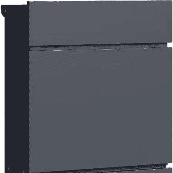 Bc-elec - SHWPB002 Boîte aux lettres sur pied anthracite 39,5x14x115 cm en acier galvanisé, verrouillable