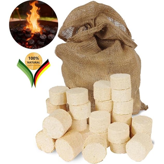 be4nature Briquettes de bois 12,5 kg – Briquettes de bois dur 100% naturel, adaptées aux cheminées et poêles, haut pouvoir calorifique, faible émission de fumée