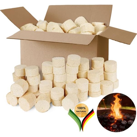 be4nature Briquettes de bois 20 kg – Briquettes de bois dur 100% naturel, adaptées aux cheminées et poêles, haut pouvoir calorifique, faible émission de fumée