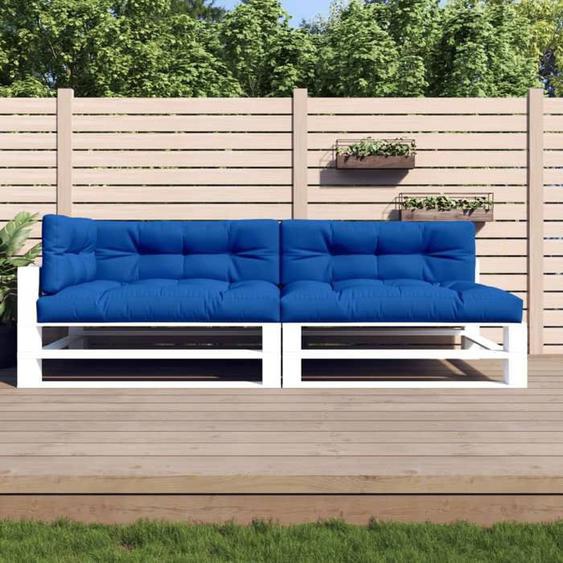 BEAU Lot de 5 Coussins de canapé palette Coussins de chaise de jardin - Bleu royal tissu,120x80x12 cm mode967848