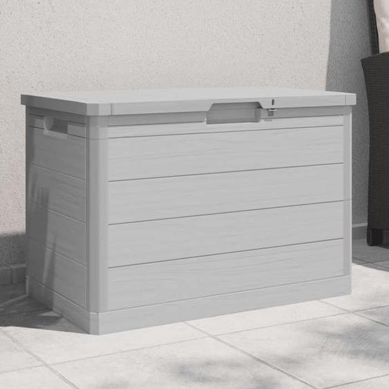 BEAU Malle/coffre de rangement - Boîte à coussins dextérieur - Gris 775x445x53 cm polypropylène mode892292