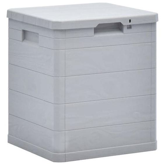 BEAU Malle/coffre de rangement - Boîte de rangement de jardin - 90 L - Gris clair - mode304751