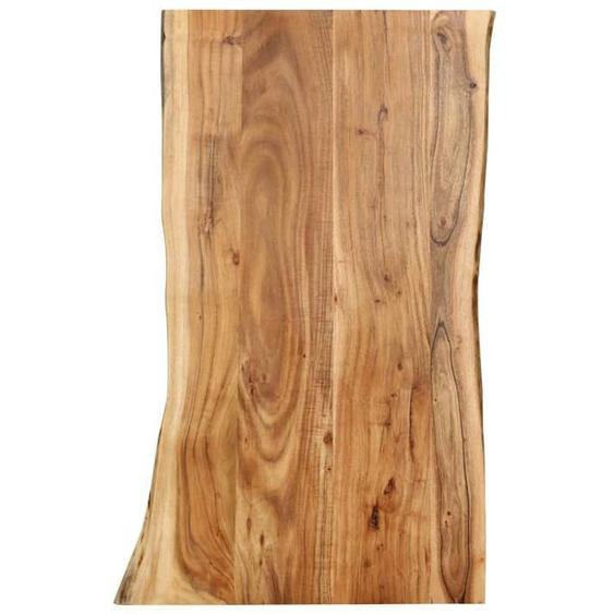BEAU Plateau de Table - Bois dacacia massif 100x(50-60)x2,5 cm mode509574