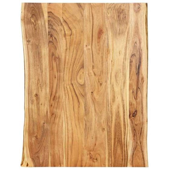 BEAU Plateau de Table - Bois dacacia massif 80x(50-60)x2,5 cm mode116908