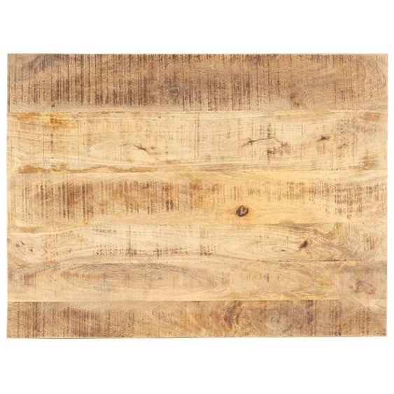 BEAU Plateau de Table Bois de manguier solide 15-16 mm 80x60 cm mode783291