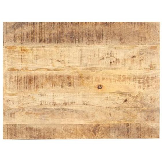 BEAU Plateau de Table Bois de manguier solide 15-16 mm 90x70 cm mode132453