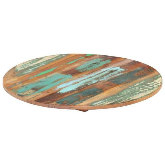 BEAU Plateau de Table - ronde - Contemporain - 40 cm 15-16 mm Bois de récupération mode908596