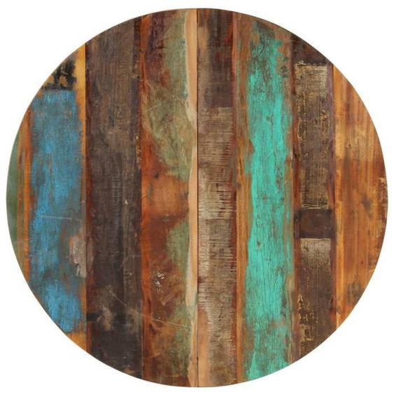 BEAU Plateau de Table - ronde - Contemporain - 80 cm 15-16 mm Bois de récupération mode296361