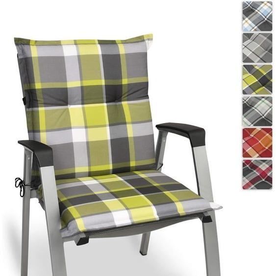 Beautissu Matelas Coussin pour Chaise Fauteuil de Jardin terrasse Sunny GR Vert - Set de 8 - 100x50x6cm