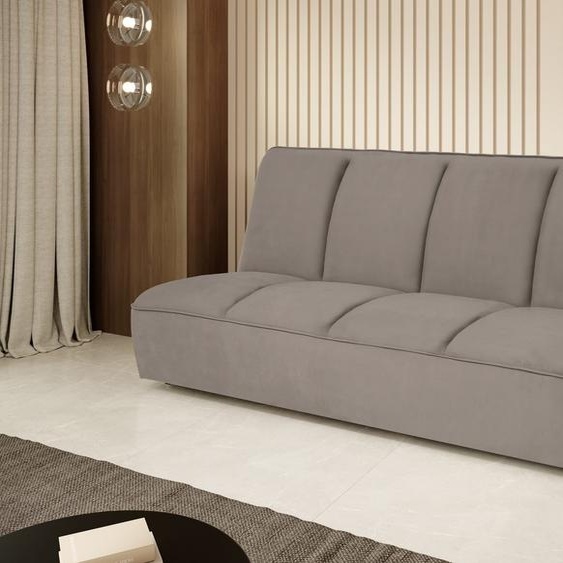 BEAUTYSOFA Canapé avec fonction sommeil LEANO 3 places, cappuccino (Riviera16)