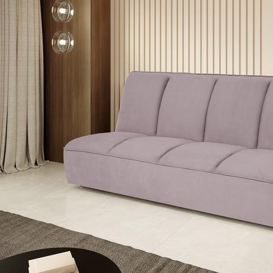 Canapé convertible LEANO 3 places, rose (Riviera62)