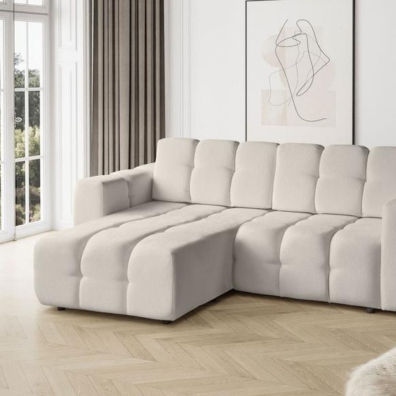 BEAUTYSOFA canapé dangle BONA 240 cm - Canapé dangle universel avec fonction de couchage et lit - beige (Raven22)
