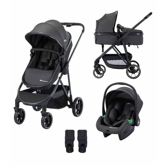 Bebeconfort Poussette Trio Brume Avec Siège Auto I-size Mineral Graphite