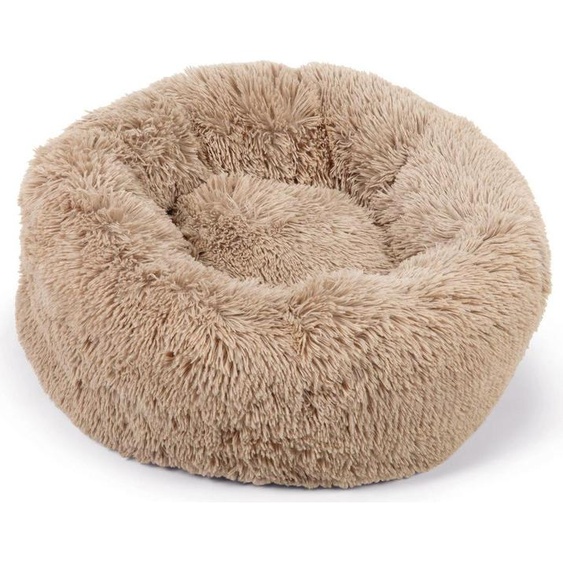 Beeztees Yali - Panier pour chien - Peluche - Beige - Diam. 60 cm
