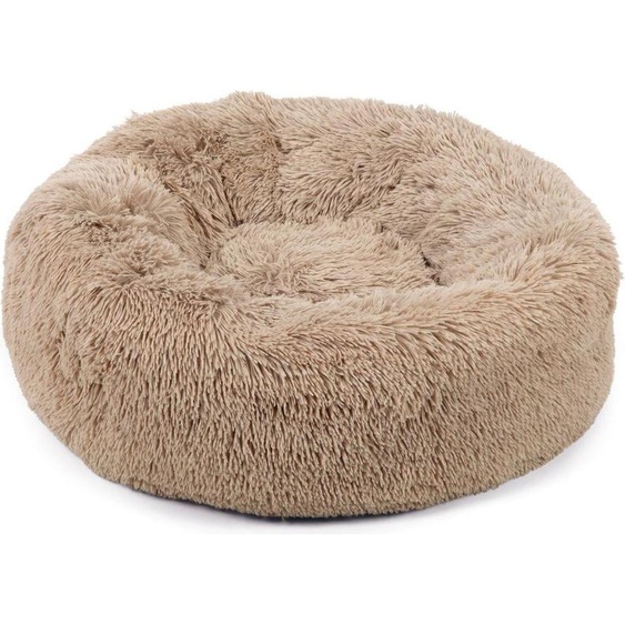 Beeztees Yali - Panier pour chien - Peluche - Beige - Diam. 70 cm