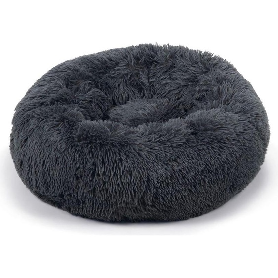 Beeztees Yali - Panier pour chien - Peluche - Gris - Diam. diam. 60 cm