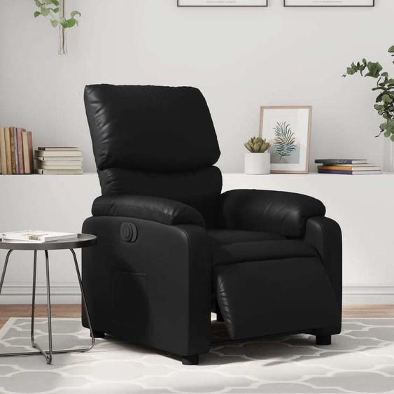 BEI CLORIS Fauteuil Relax Electrique Noir Similicuir - Fauteuil TV & Relax Nouveau3677492 2parcel