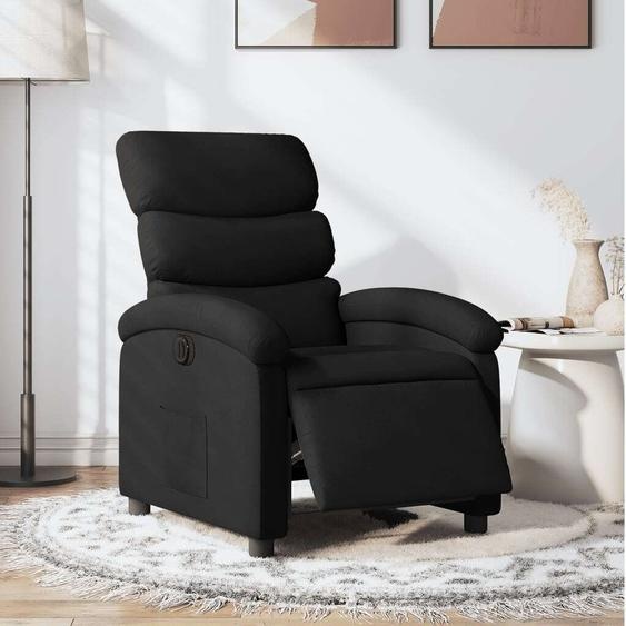 BEI CLORIS Fauteuil Relax Electrique Noir Tissu - Fauteuil TV & Relax Nouveau9829197 2parcel
