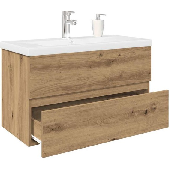 BEI CLORIS Meuble sous-vasque avec vasque encastrée et robinet - Armoires de toilette Nouveau8921096 2parcel