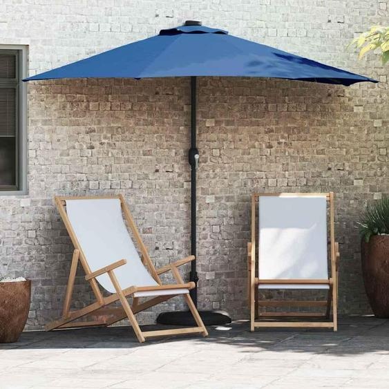 BEI CLORIS Parasol de jardin Bleu azur 294 x 150 x 224 cm Tissu - Parasols Nouveau7187648 1parcel