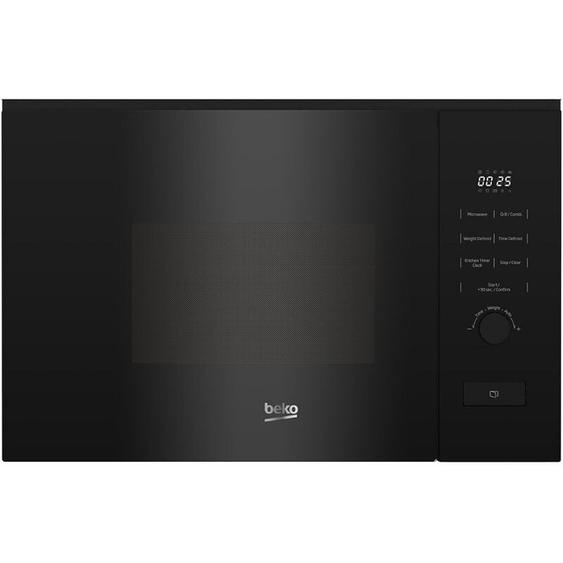 Beko Four micro-ondes et gril encastrable 20L, 800W. Sécurité enfant, 8 programmes de cuisson automatiques, noir (BMGB20212B)