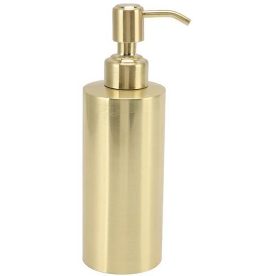 BEL-7423054951976-Bouteille distributrice de savon Distributeur de Savon doré, Bouteille à Pompe à Savon en Acier Inoxydable 304 lum